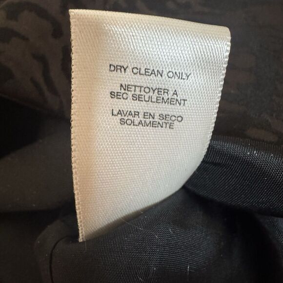 Michael Kors Size 6 Black Brown Animal Print Shiny Sleeveless Shift Dress Lined - Picture 9 of 14